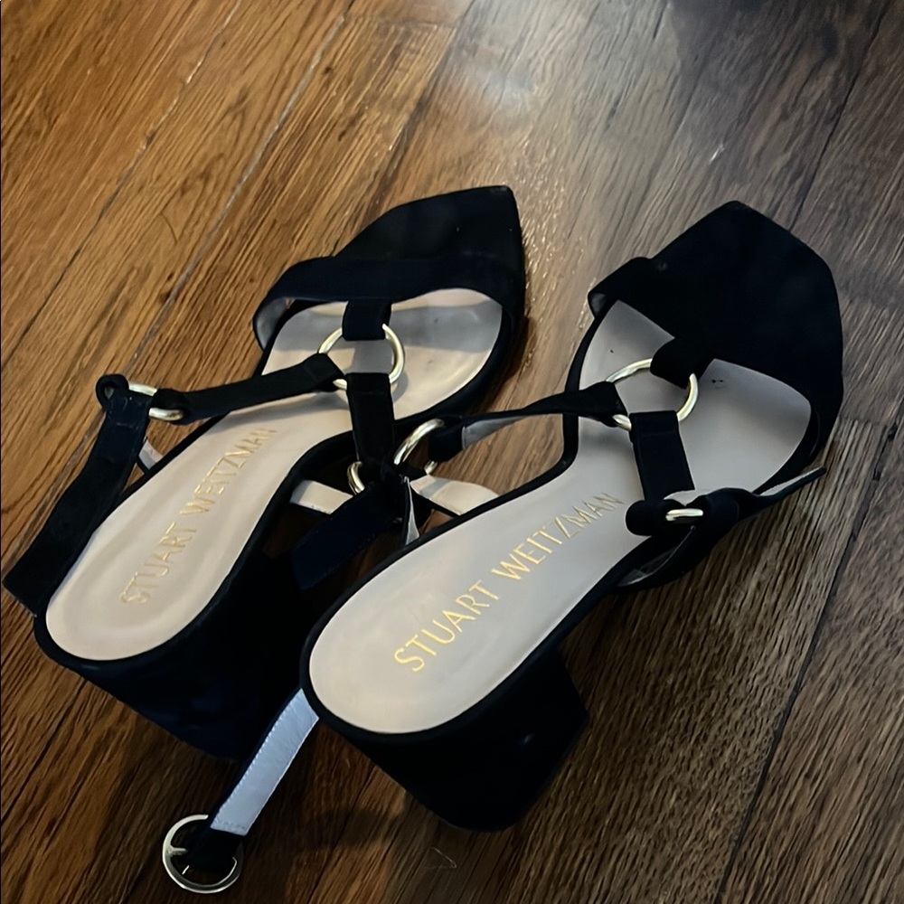 Black Stuart Weitzman Sandals - 9